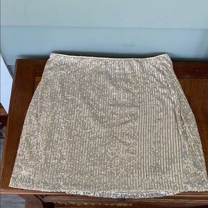 Sequin Silver Skirt (new) XL Tall Old Navy